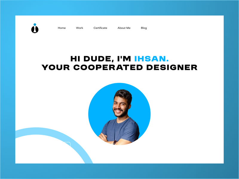 Portofolio Web Design - 1(Dribbble)