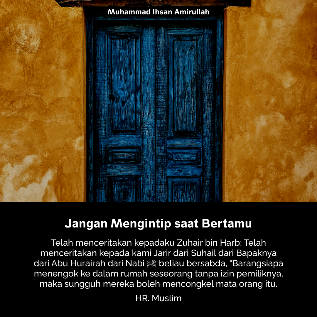 Jangan Mengintip saat Bertamu