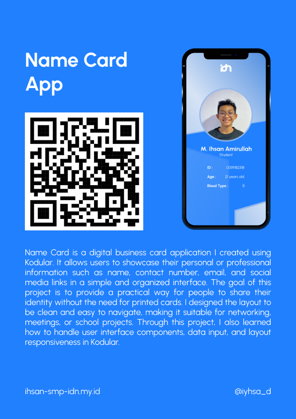 Poster - Name Card App